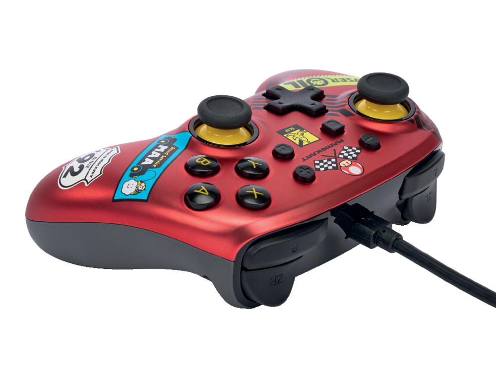 MANDO POWER A CON CABLE NANO PARA NINTENDO SWITCH MARIO KART RACER RED