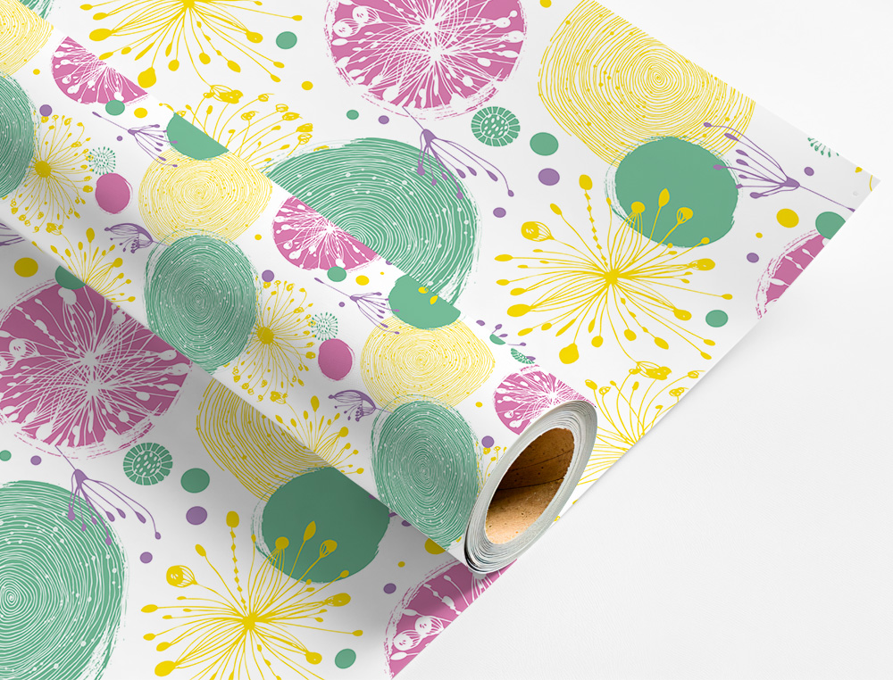 PAPEL DE REGALO LIDERPAPEL TODO AÑO ROLLO ANCHO 70 CM LONGITUD 2 MT GRAMAJE 60 GR DISEÑOS SURTIDOS C-2024