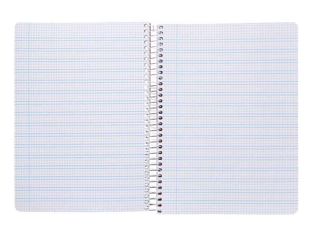 CUADERNO ESPIRAL LIDERPAPEL A5 PAUTAGUIA TAPA PLASTICO 80H 90GR CUADRO PAUTADO 3 MM CON MARGEN COLOR VERDE