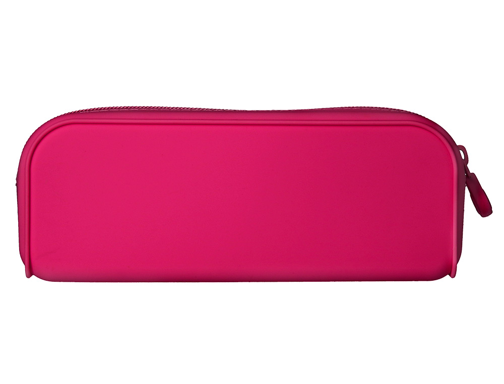 ESTUCHE PORTATODO ANTARTIK PRISMA SILICONA SOFT RECTANGULAR 185X50X75 MM ROSA FUCSIA