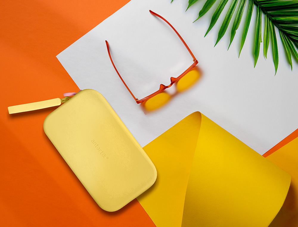 ESTUCHE PORTATODO ANTARTIK TROPICAL DIVE SILICONA SOFT RECTANGULAR 190X120X25 MM COLOR AMARILLO