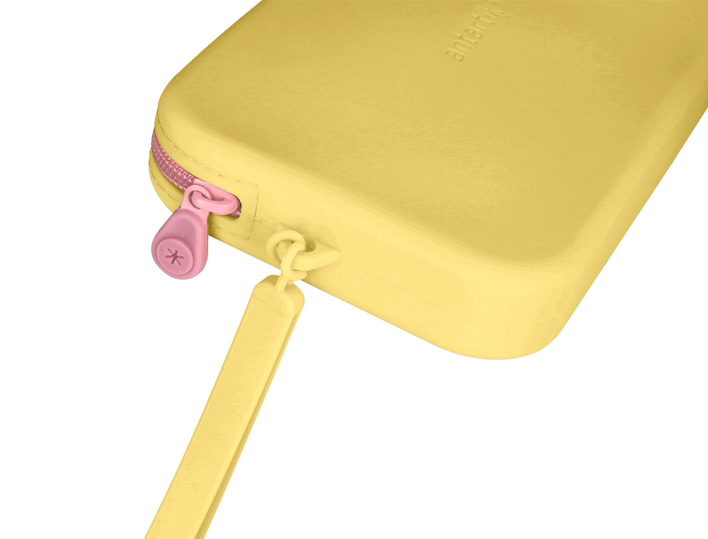 ESTUCHE PORTATODO ANTARTIK TROPICAL DIVE SILICONA SOFT RECTANGULAR 190X120X25 MM COLOR AMARILLO