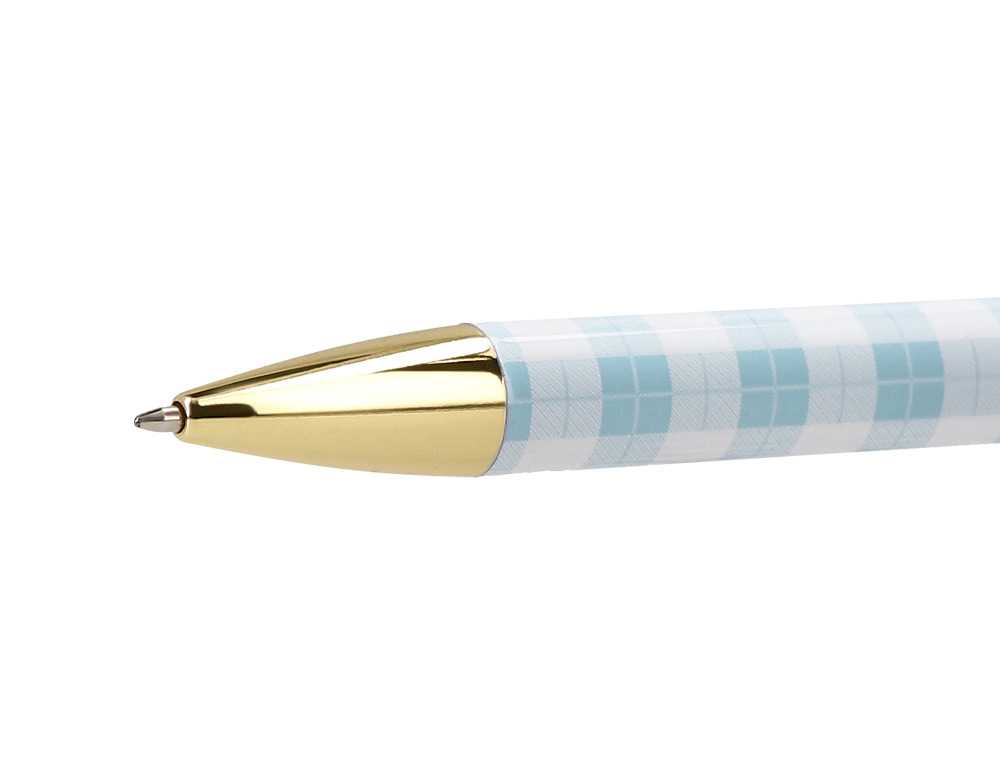 ROLLER BELIUS PERFECT PICNIC DAY ALUMINIO AZUL CELESTE DORADO TINTA COLOR NEGRO CAJA DE DISEO