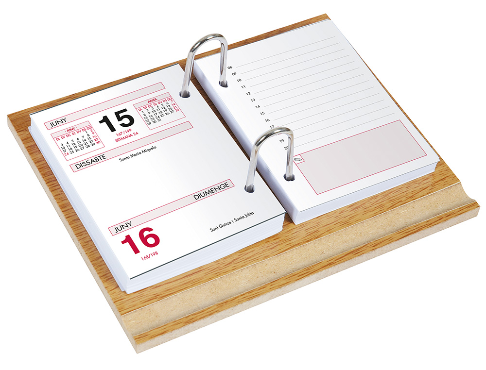 BLOC BUFETE LIDERPAPEL 2025 80X110 MM PAPEL 80 GR TEXTO EN CATALAN
