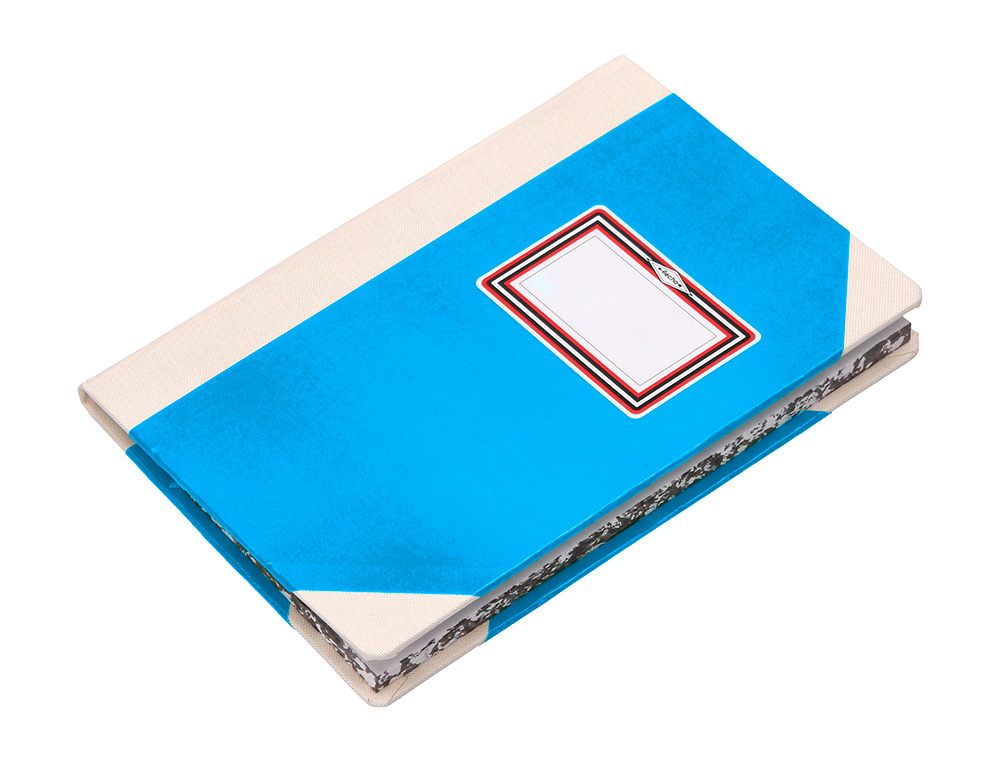 LIBRO CARTONE COSIDO FERNANDES FLECHA DIN A4+ LISO 50 HOJAS 100 GR AZUL