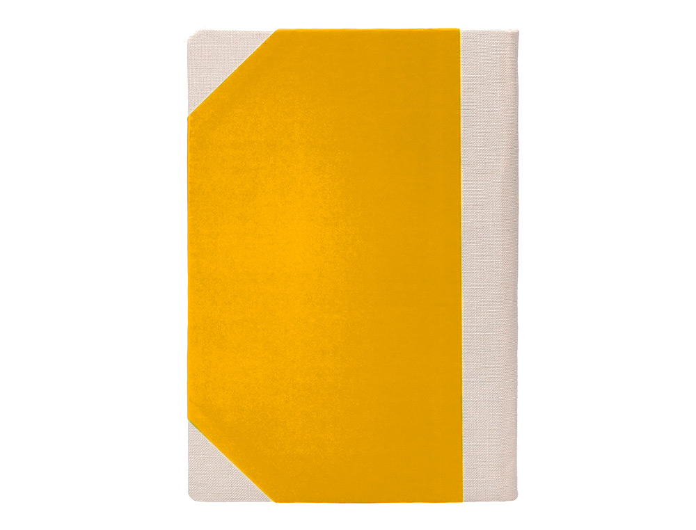LIBRO CARTONE COSIDO FERNANDES FLECHA DIN A5+ LISO 50 HOJAS 100 GR AMARILLO