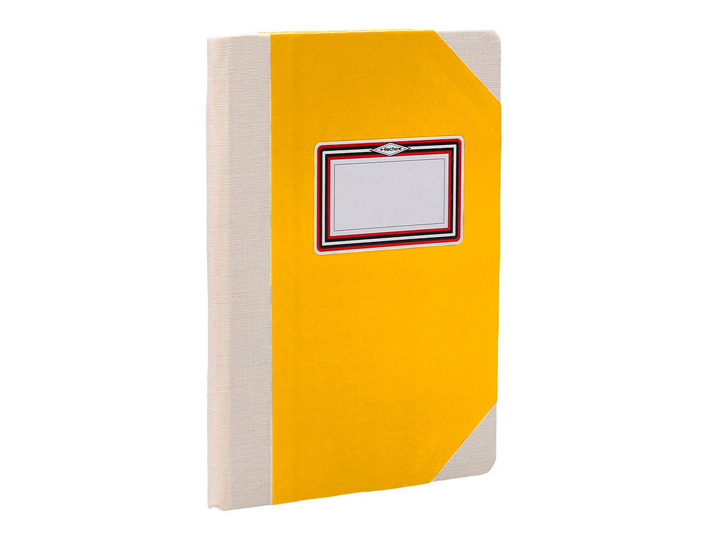 LIBRO CARTONE COSIDO FERNANDES FLECHA DIN A5+ LISO 50 HOJAS 100 GR AMARILLO