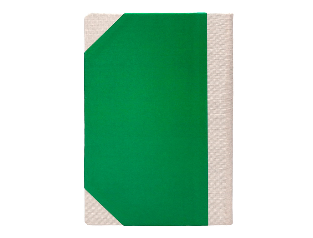 LIBRO CARTONE COSIDO FERNANDES FLECHA DIN A6+ LISO 50 HOJAS 100 GR VERDE