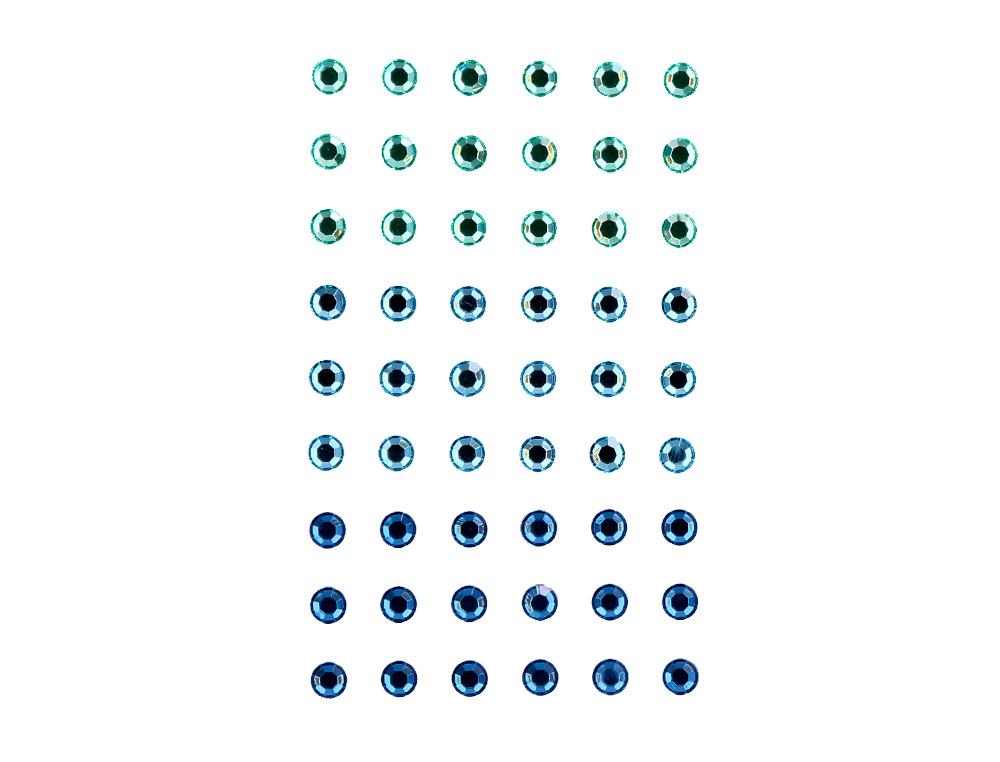 PEGATINAS IMAGINOVO GEMAS VERDES Y AZULES BRILLANTES CON RELIEVE PARA TODAS SUPERFICIES 190X105 MM EN
