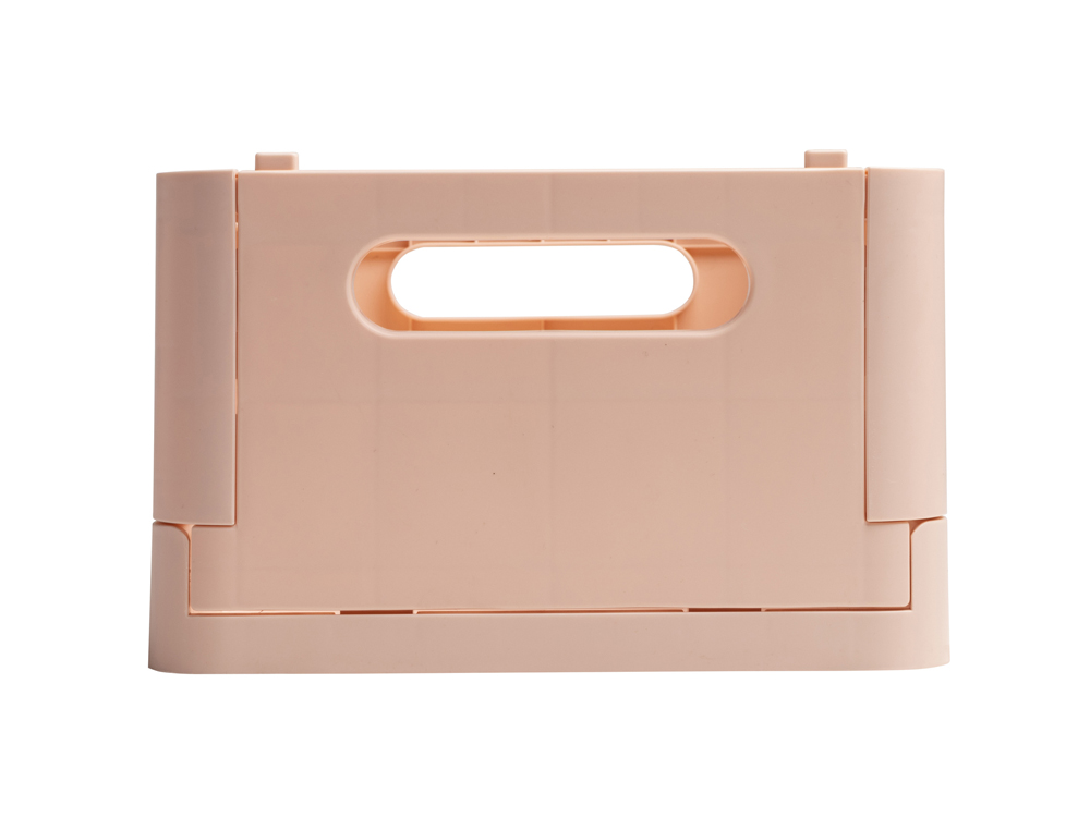 CAJA PLEGABLE EXACOMPTA MIDI SKANDI POLIPROPILENO RECICLADO COLOR NUDE 276X188X120 MM