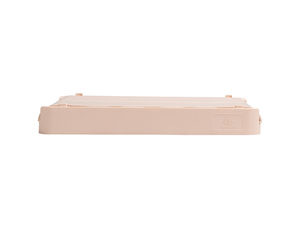 CAJA PLEGABLE EXACOMPTA MIDI SKANDI POLIPROPILENO RECICLADO COLOR NUDE 276X188X120 MM