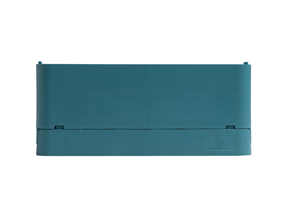 CAJA PLEGABLE EXACOMPTA MIDI SKANDI POLIPROPILENO RECICLADO COLOR AZUL PACIFICO 276X188X120 MM