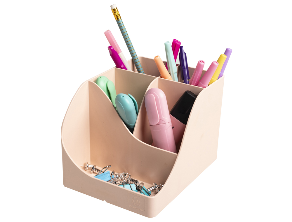 ORGANIZADOR DE SOBREMESA EXACOMPTA SKANDI COLOR NUDE 155X119X109 MM