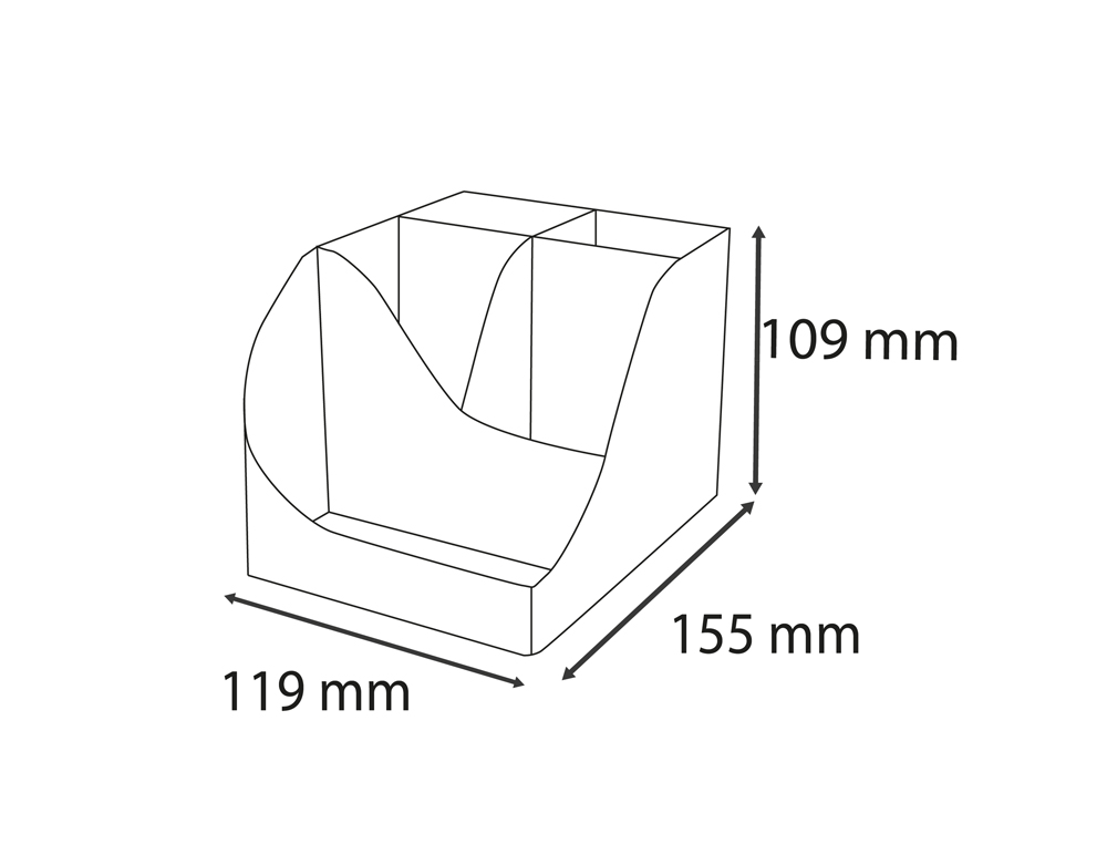ORGANIZADOR DE SOBREMESA EXACOMPTA SKANDI COLOR NUDE 155X119X109 MM