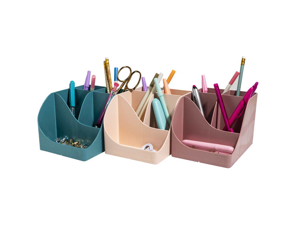 ORGANIZADOR DE SOBREMESA EXACOMPTA SKANDI COLOR ROSA VIEJO 155X119X109 MM