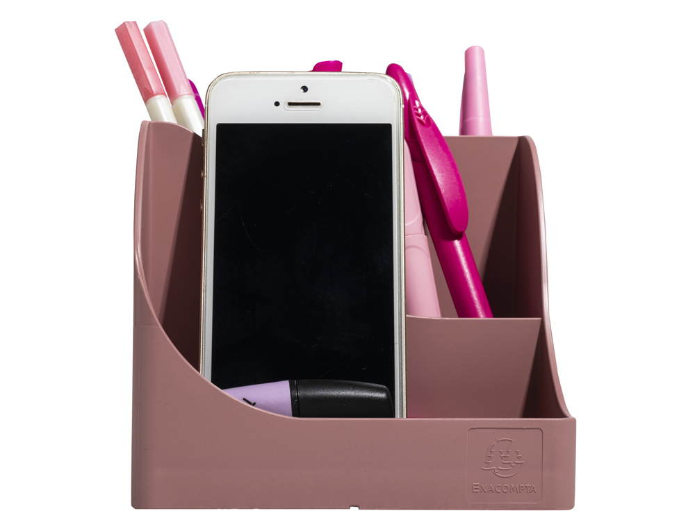 ORGANIZADOR DE SOBREMESA EXACOMPTA SKANDI COLOR ROSA VIEJO 155X119X109 MM