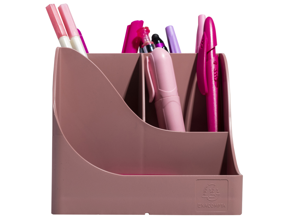 ORGANIZADOR DE SOBREMESA EXACOMPTA SKANDI COLOR ROSA VIEJO 155X119X109 MM