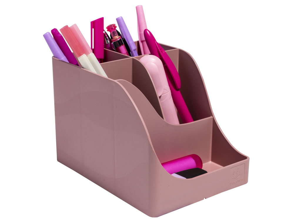 ORGANIZADOR DE SOBREMESA EXACOMPTA SKANDI COLOR ROSA VIEJO 155X119X109 MM