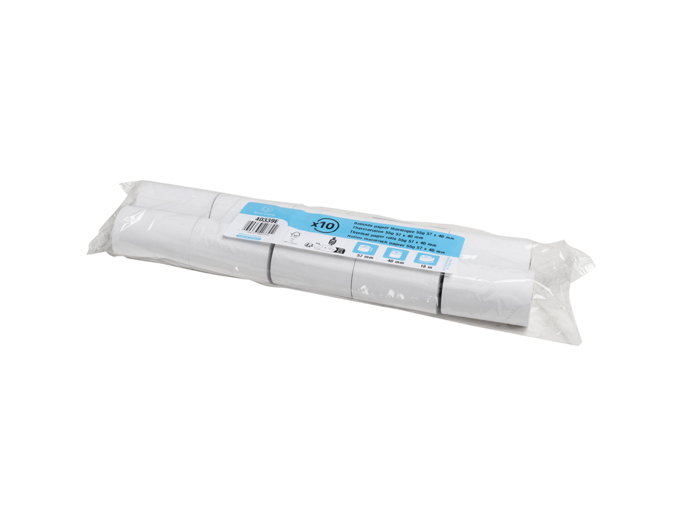 ROLLO SUMADORA EXACOMPTA TERMICO 57X40 MM 55 G/M2 SIN BPA
