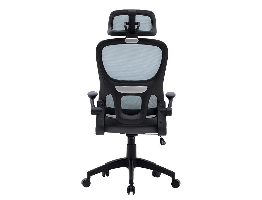 SILLA Q-CONNECT DIRECCION SORRENTO MALLA BASE METALICA ALT MAX 1320 ANC 650 PROF 600 MM RUEDAS PREMIUM AZUL GRIS