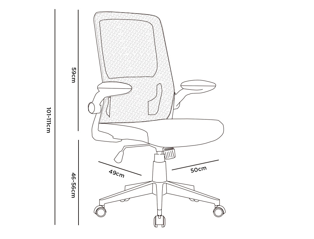 SILLA Q-CONNECT OFICINA ALBA MALLA BASE METALICA ALT MAX 1110 ANC 610 PROF 580 RUEDAS PREMIUM COLOR NEGRO AZUL