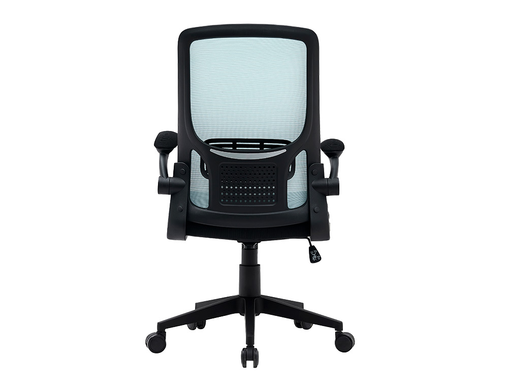 SILLA Q-CONNECT OFICINA ALBA MALLA BASE METALICA ALT MAX 1110 ANC 610 PROF 580 RUEDAS PREMIUM COLOR NEGRO AZUL
