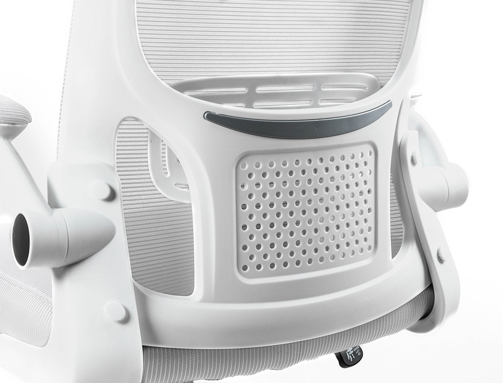 SILLA Q-CONNECT OFICINA ALBA MALLA BASE METALICA ALT MAX 1110 ANC 610 PROF 580 RUEDAS PREMIUM COLOR BLANCO