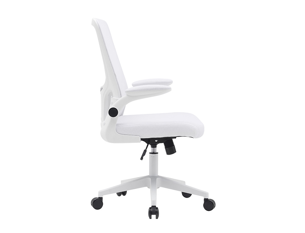 SILLA Q-CONNECT OFICINA ALBA MALLA BASE METALICA ALT MAX 1110 ANC 610 PROF 580 RUEDAS PREMIUM COLOR BLANCO
