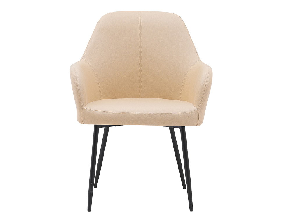 SILLA Q-CONNECT CONFIDENTE SIEMIONE BASE METALICA ALT MAX 820 ANC 570 PROF 580 COLOR MARRON ARENA