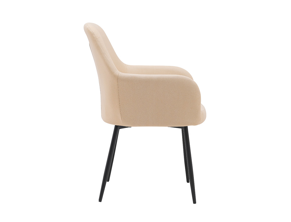SILLA Q-CONNECT CONFIDENTE SIEMIONE BASE METALICA ALT MAX 820 ANC 570 PROF 580 COLOR MARRON ARENA