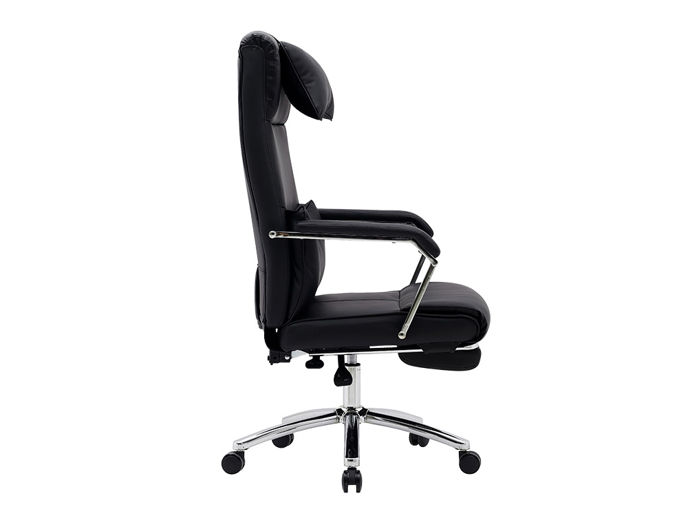 SILLA Q-CONNECT DIRECCION RAVENNA SIMIL PIEL BASE METALICA ALT MAX 1300 ANC 670 PROF 730 MM RUEDAS PREMIUM