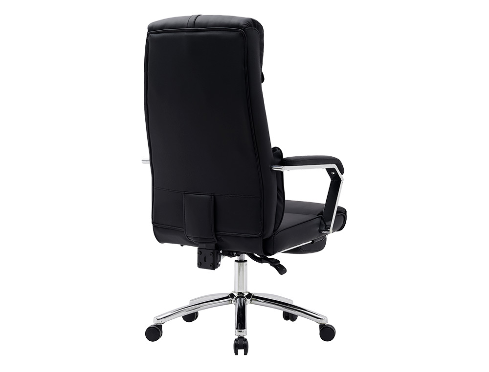 SILLA Q-CONNECT DIRECCION RAVENNA SIMIL PIEL BASE METALICA ALT MAX 1300 ANC 670 PROF 730 MM RUEDAS PREMIUM