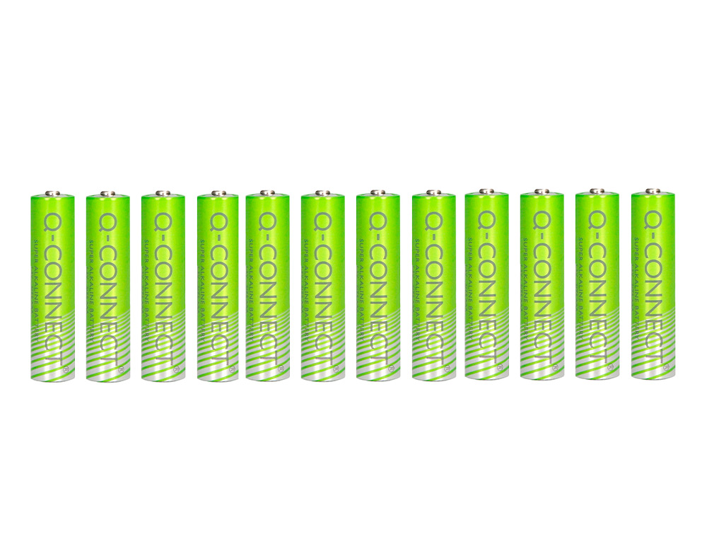 PILA Q-CONNECT ALCALINA AAA BLISTER CON 12 UNIDADES