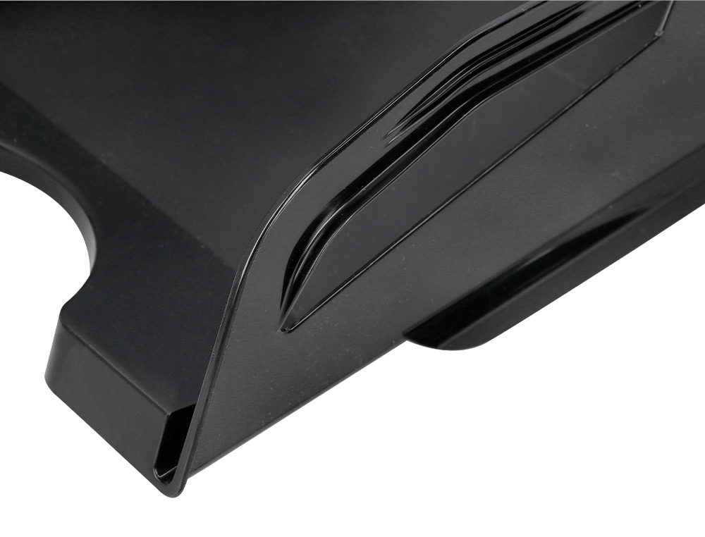 BANDEJA SOBREMESA PLASTICO Q-CONNECT GRAN CAPACIDAD CON ASA NEGRO OPACO 386X270X115MM