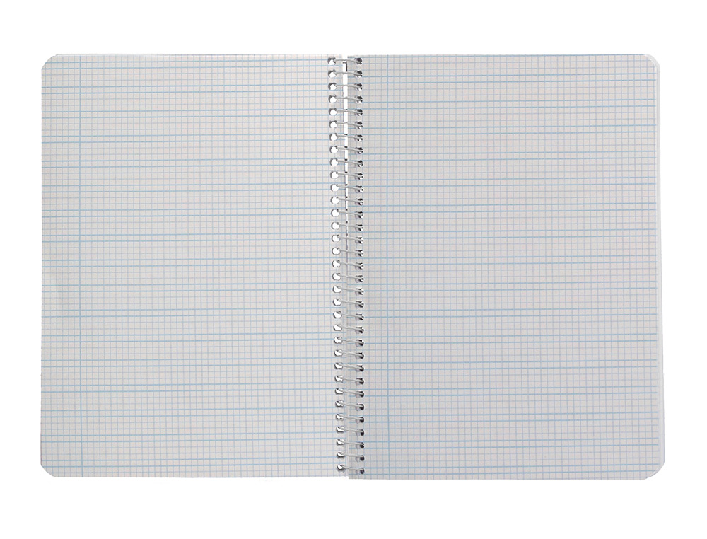 CUADERNO ESPIRAL LIDERPAPEL A5 PAUTAGUIA TAPA DURA 80H 90 GR CUADRO PAUTADO 3MM COLOR AMARILLO