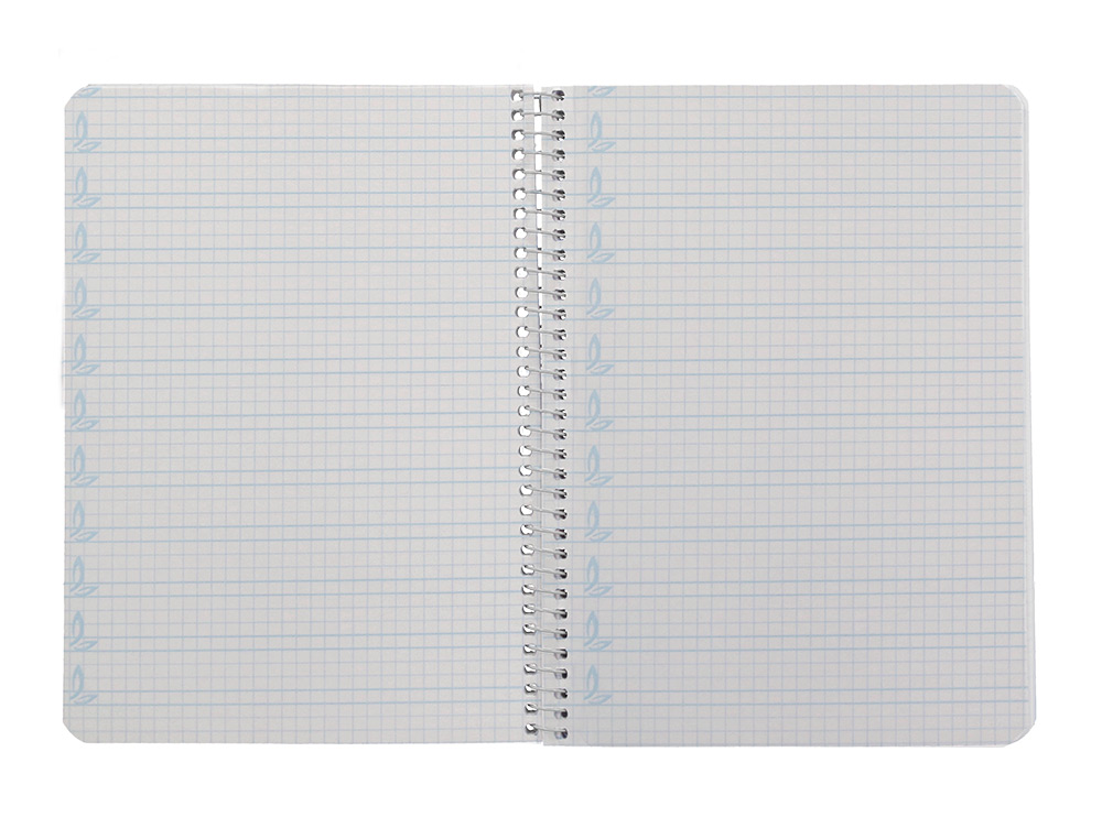 CUADERNO ESPIRAL LIDERPAPEL A5 PAUTAGUIA TAPA DURA 80H 90GR CUADRO PAUTADO 4MM COLOR LILA