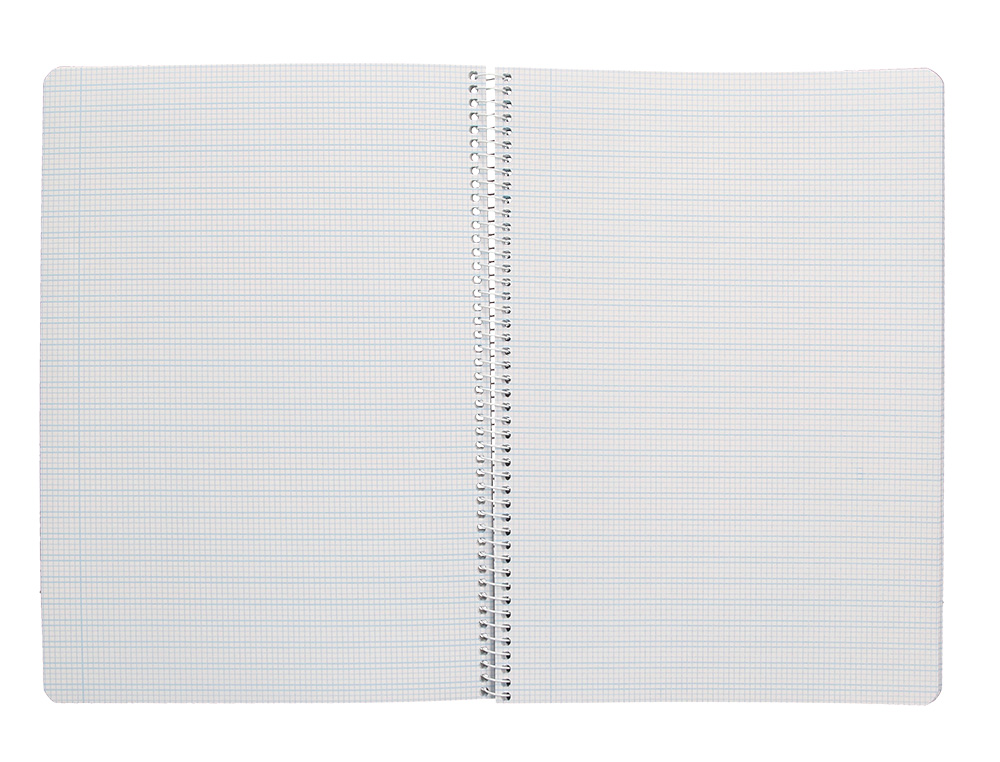 CUADERNO ESPIRAL LIDERPAPEL DIN A4 PAUTAGUIA TAPA DURA 80H 90 GR CUADRO PAUTADO 2,5MM COLOR ROJO