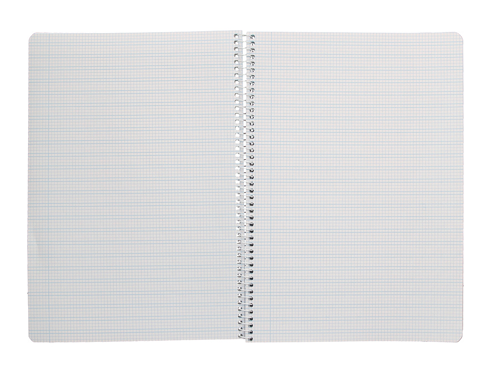 CUADERNO ESPIRAL LIDERPAPEL DIN A4 PAUTAGUIA TAPA DURA 80H 90 GR CUADRO PAUTADO 3MM COLOR VERDE