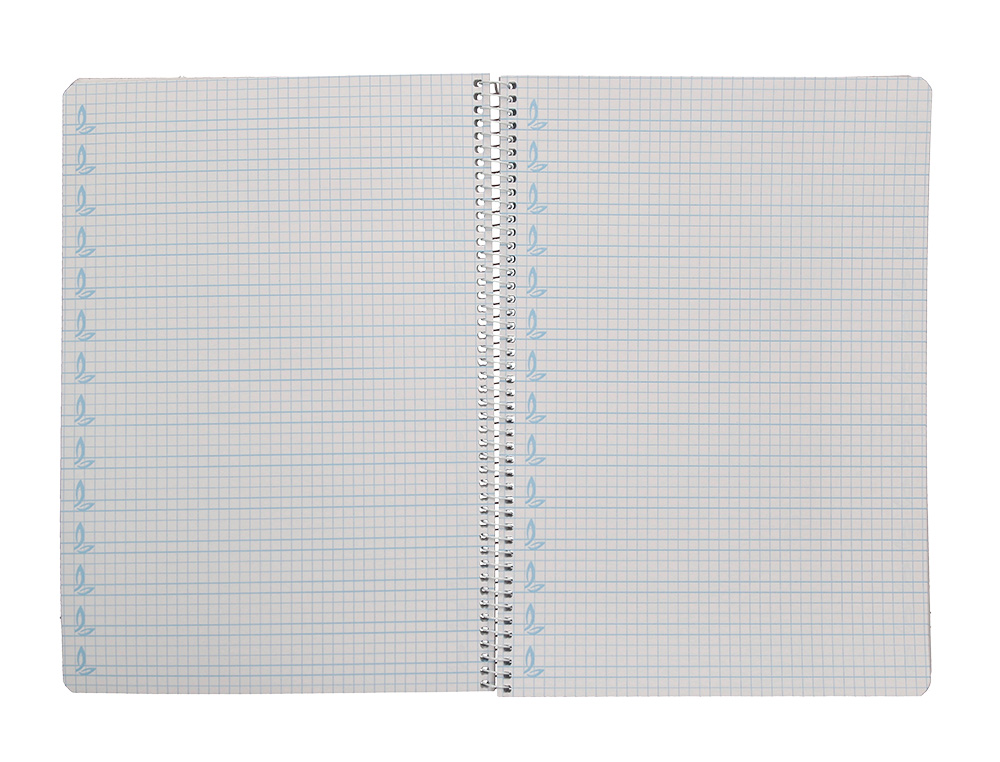 CUADERNO ESPIRAL LIDERPAPEL DIN A4 PAUTAGUIA TAPA DURA 80H 90GR CUADRO PAUTADO 5MM COLOR VERDE