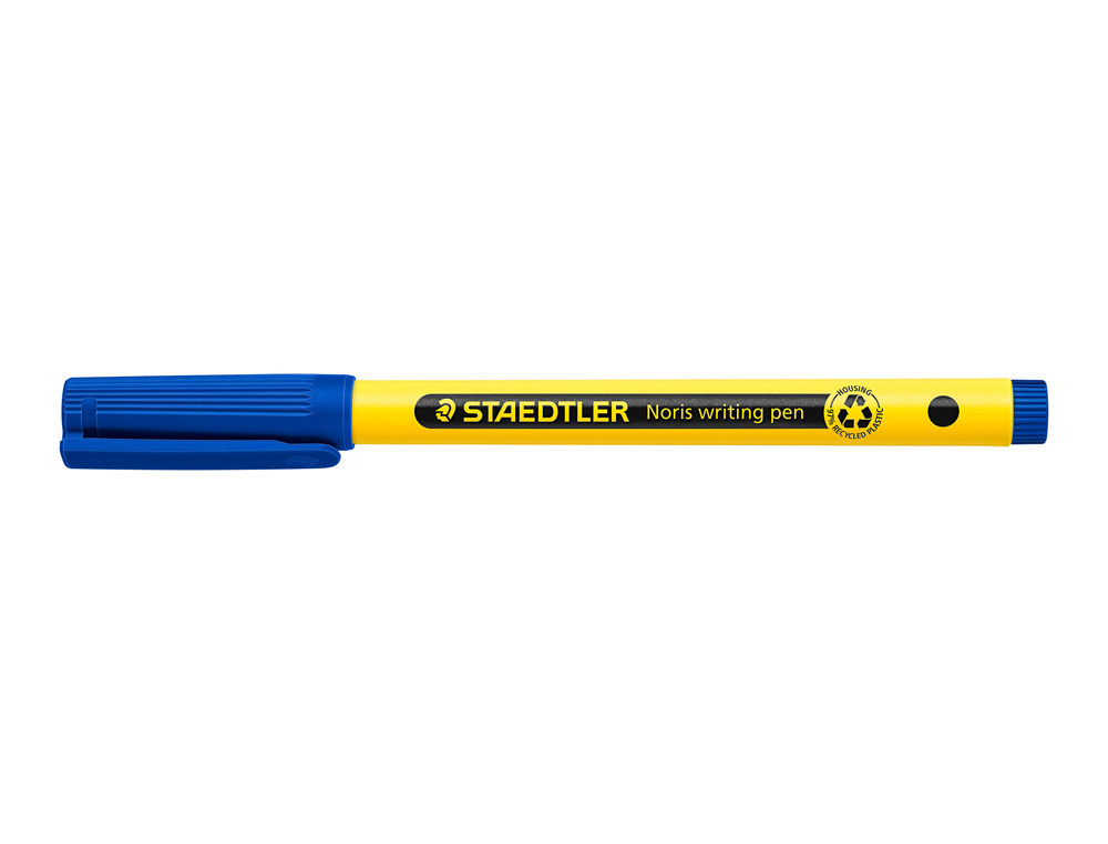 ROTULADOR STAEDTLER NORIS WRITING PEN 307 TINTA BASE DE AGUA PUNTA FINA TRAZO 0,6 MM AZUL