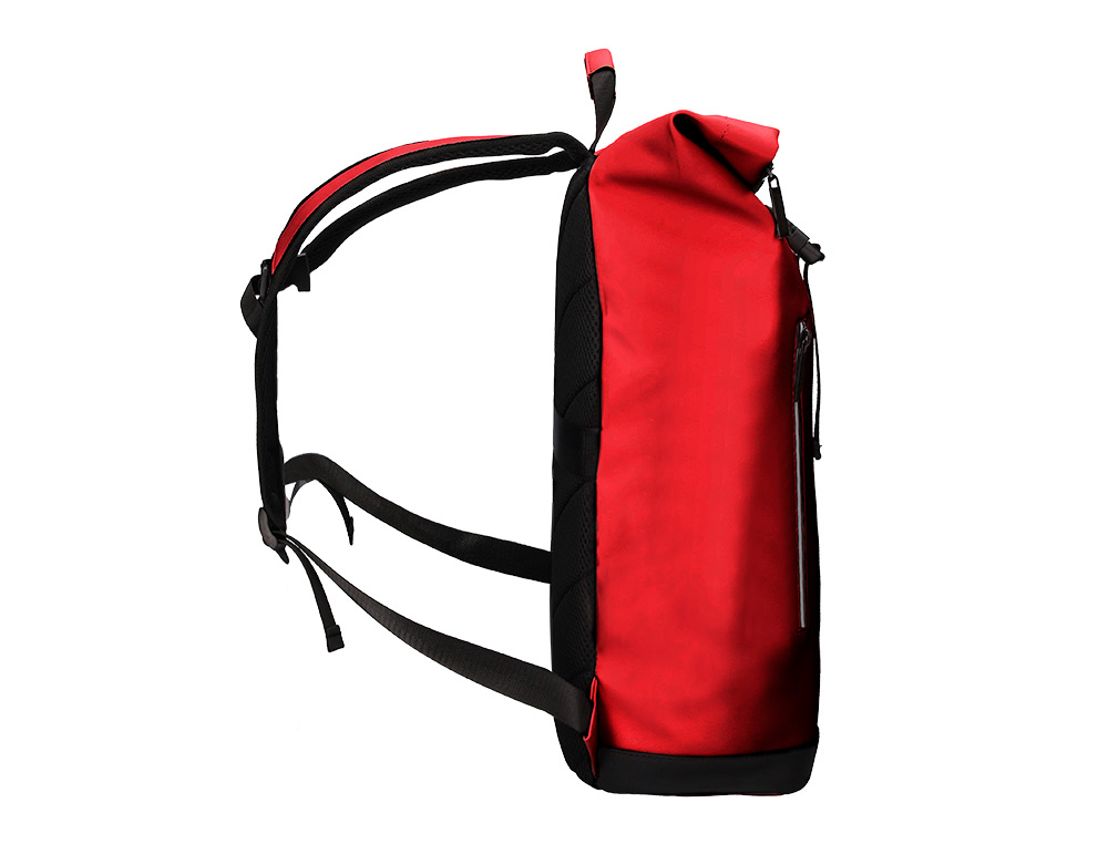 MOCHILA ANTARTIK ROLL PACK WATERPROOF ENROLLABLE GRAN CAPACIDAD GRANATE 480X130X280 MM