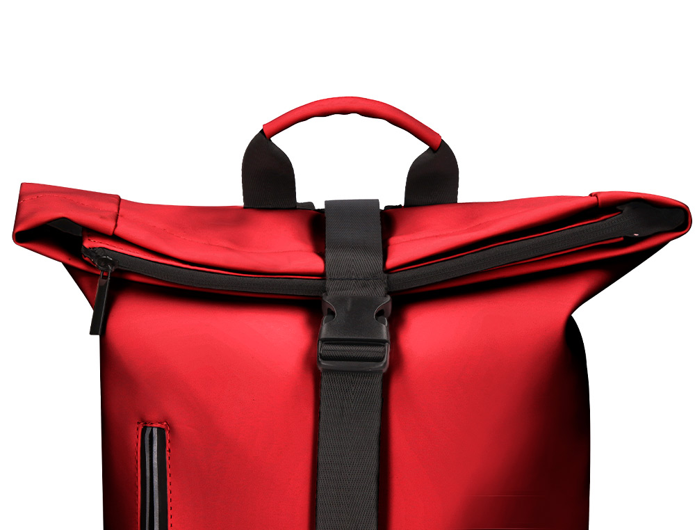 MOCHILA ANTARTIK ROLL PACK WATERPROOF ENROLLABLE GRAN CAPACIDAD GRANATE 480X130X280 MM