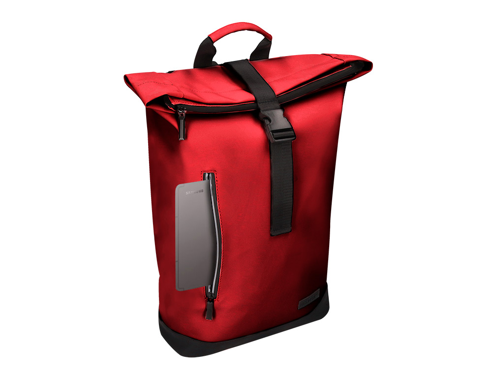 MOCHILA ANTARTIK ROLL PACK WATERPROOF ENROLLABLE GRAN CAPACIDAD GRANATE 480X130X280 MM