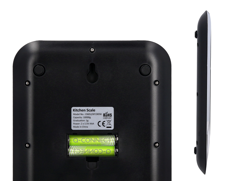 BASCULA PRECISION Q-CONNECT DIGITAL CON PANTALLA LCD PRECISION 1 GR CAPACIDAD DE 5 GR A 10 KG 215X165X16MM