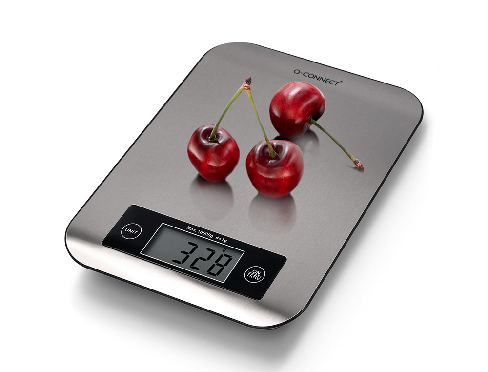 BASCULA PRECISION Q-CONNECT DIGITAL CON PANTALLA LCD PRECISION 1 GR CAPACIDAD DE 5 GR A 10 KG 215X165X16MM