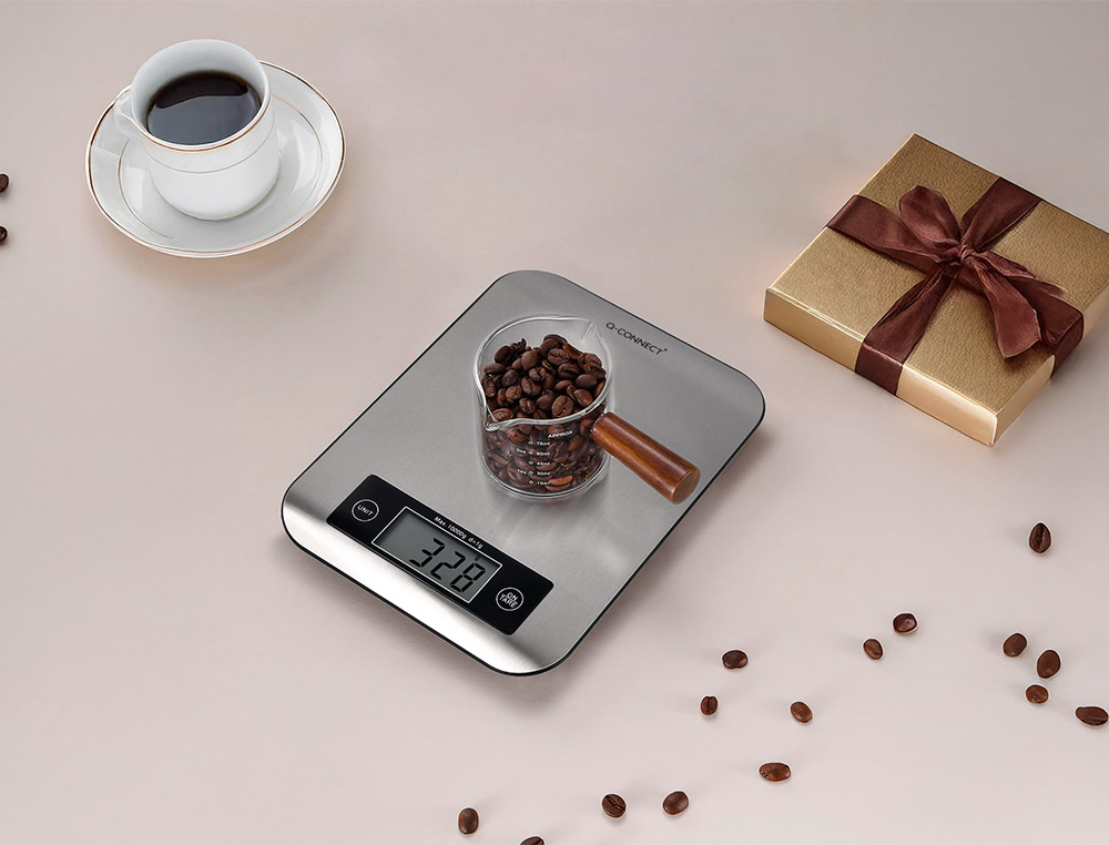 BASCULA PRECISION Q-CONNECT DIGITAL CON PANTALLA LCD PRECISION 1 GR CAPACIDAD DE 5 GR A 10 KG 215X165X16MM