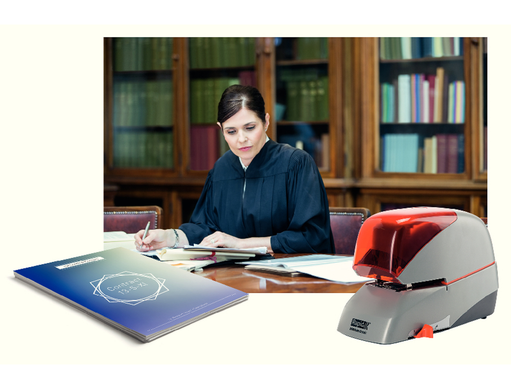 GRAPADORA RAPID 5080E ELECTRICA BLANCO/NEGRO CAPACIDAD 80 HOJAS USA GRAPAS CASETE 5080