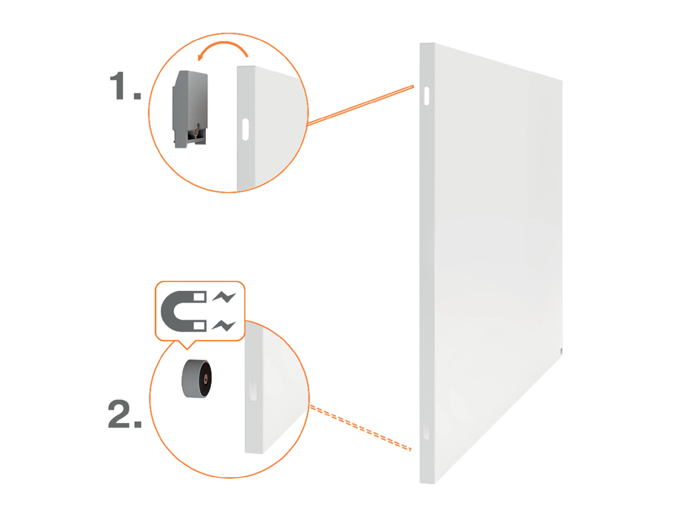 PIZARRA BLANCA NOBO INFINITY SIN MARCO ACERO LACADO MAGNETICO 900X600 MM