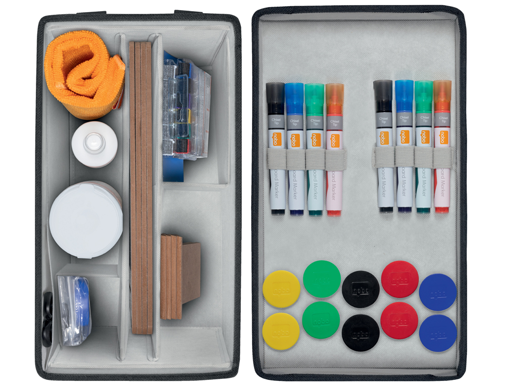 BOLSA KIT DE ACCESORIOS NOBO PARA PIZARRA BLANCA 230X200X355 MM