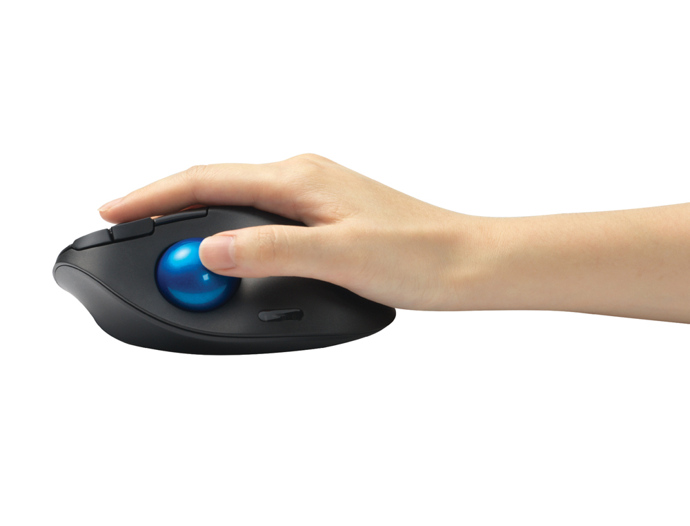 RATON KENSINGTON OPTICO TRACKBALL TB450 PRO FIT ERGO 1600 DPI INALAMBRICO COLOR NEGRO/AZUL